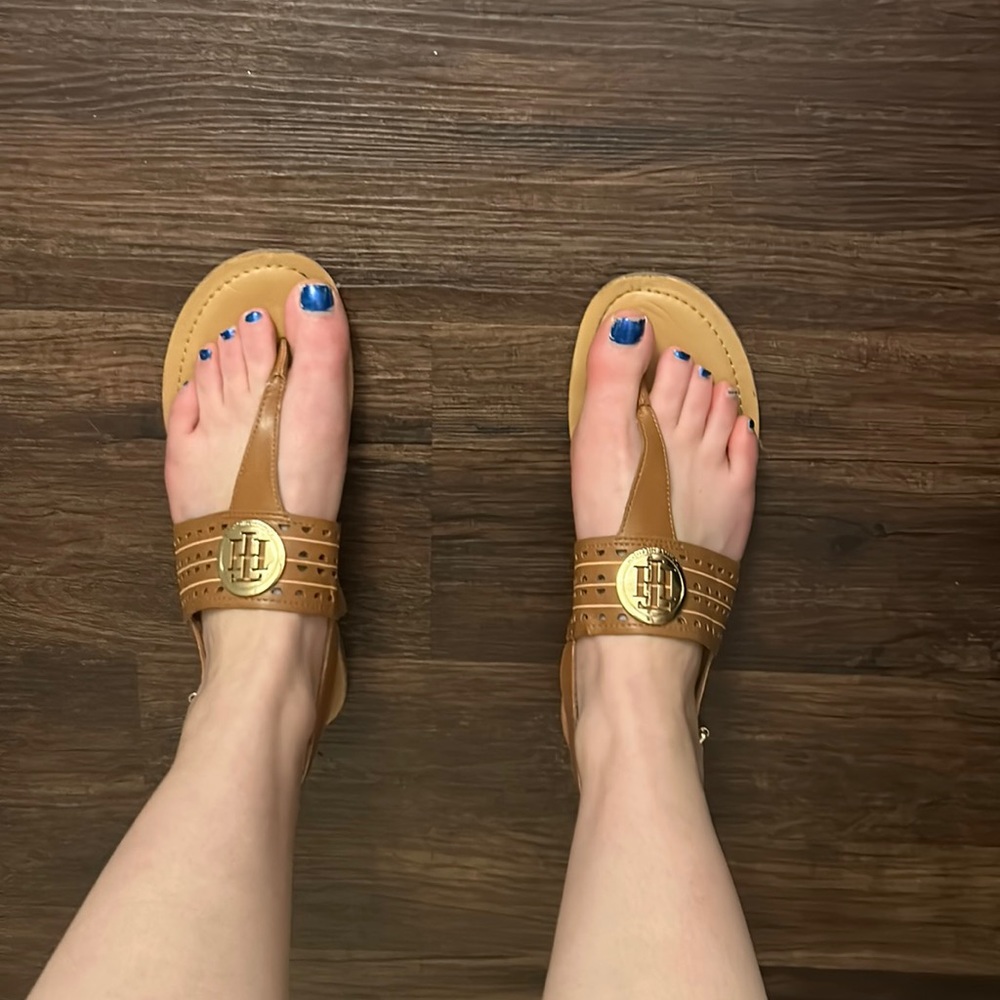 Tommy Hilfiger Women’s Leather Sandals - Size 8.5